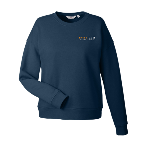 TrustGuss - Women's Garment-Dyed Crewneck Sweatshirt