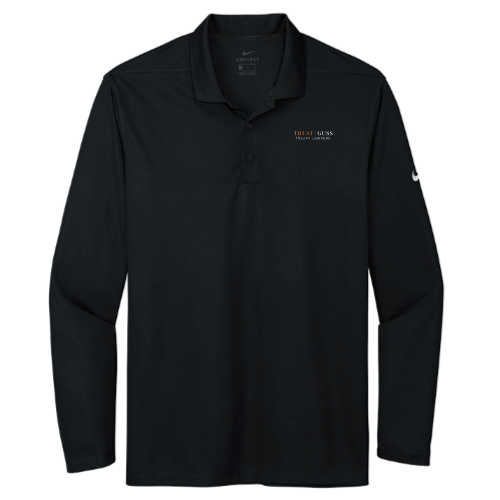 TrustGuss - Nike Dri-FIT Micro Pique 2.0 Long Sleeve Polo v2 Black/Navy