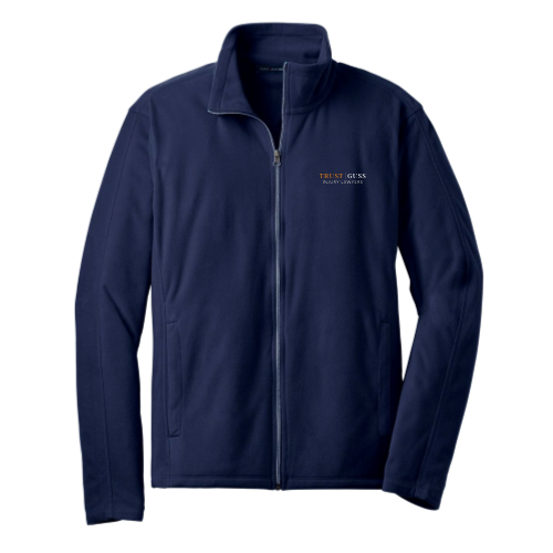 TrustGuss - Port Authority - Men's Microfleece Jacket - Navy/Black