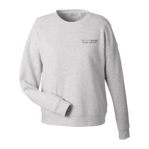 TrustGuss - Women's Garment-Dyed Crewneck Sweatshirt
