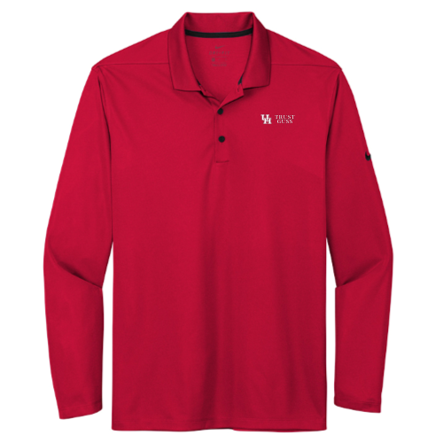 UHTrustGuss - Nike Dri-FIT Micro Pique 2.0 Long Sleeve Polo Red