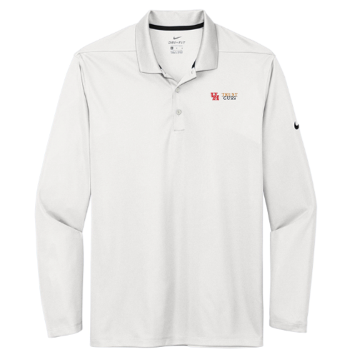 UHTrustGuss - Nike Dri-FIT Micro Pique 2.0 Long Sleeve Polo White