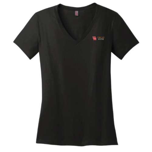 UHTrustGuss - District Made Ladies Perfect Weight V-Neck Tee