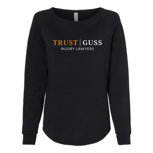 Independent Trading Women's California Wave Wash Crewneck Sweatshirt