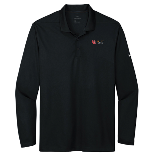 UHTrustGuss - Nike Dri-FIT Micro Pique 2.0 Long Sleeve Polo Black